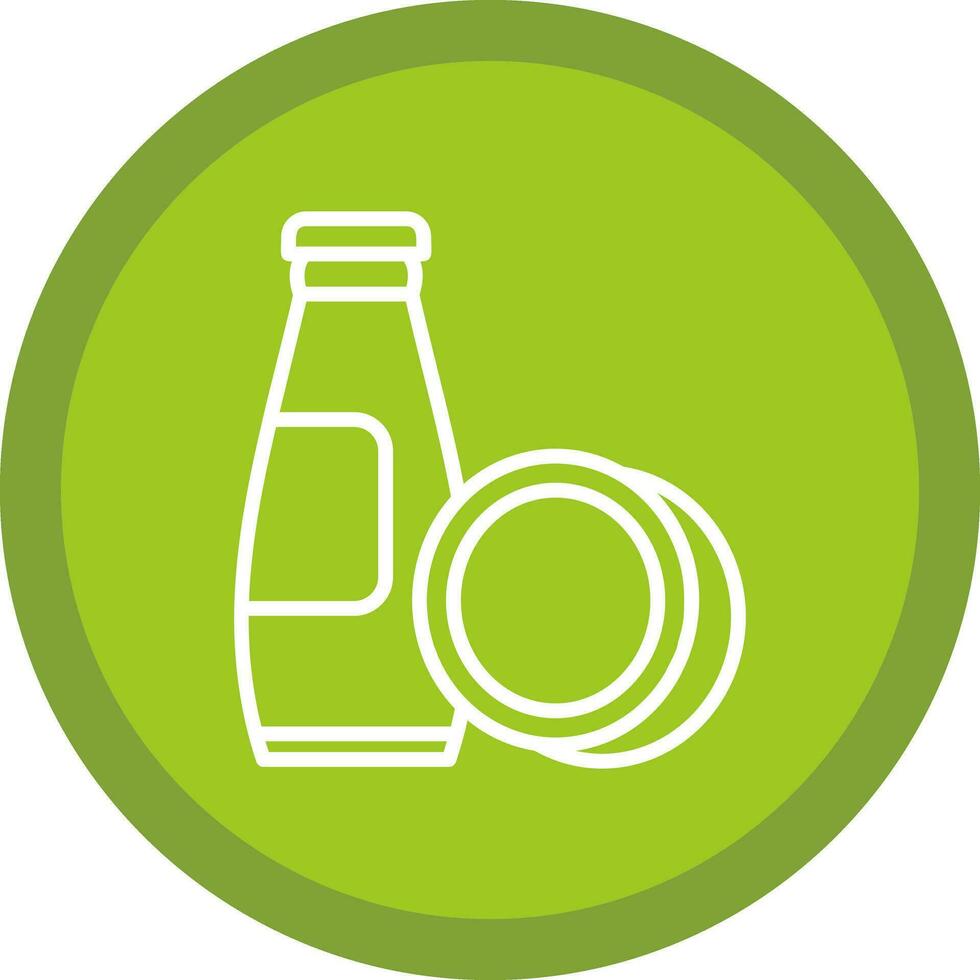 Coconut milk Vector Icon Design