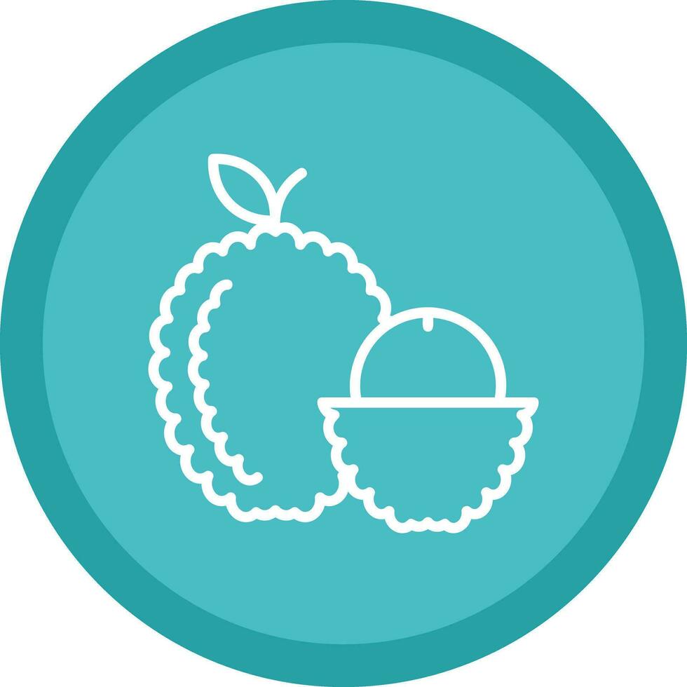 Lychee Vector Icon Design