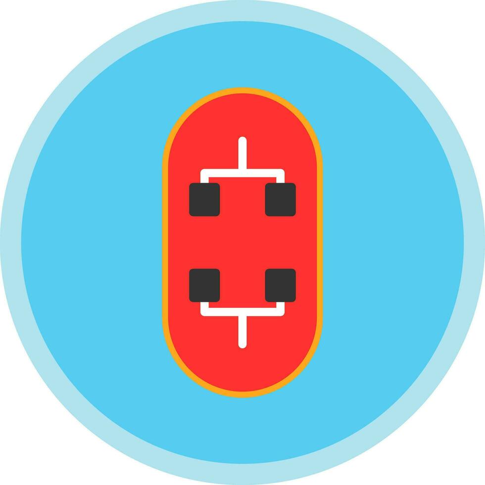 Skateboard Vector Icon Design