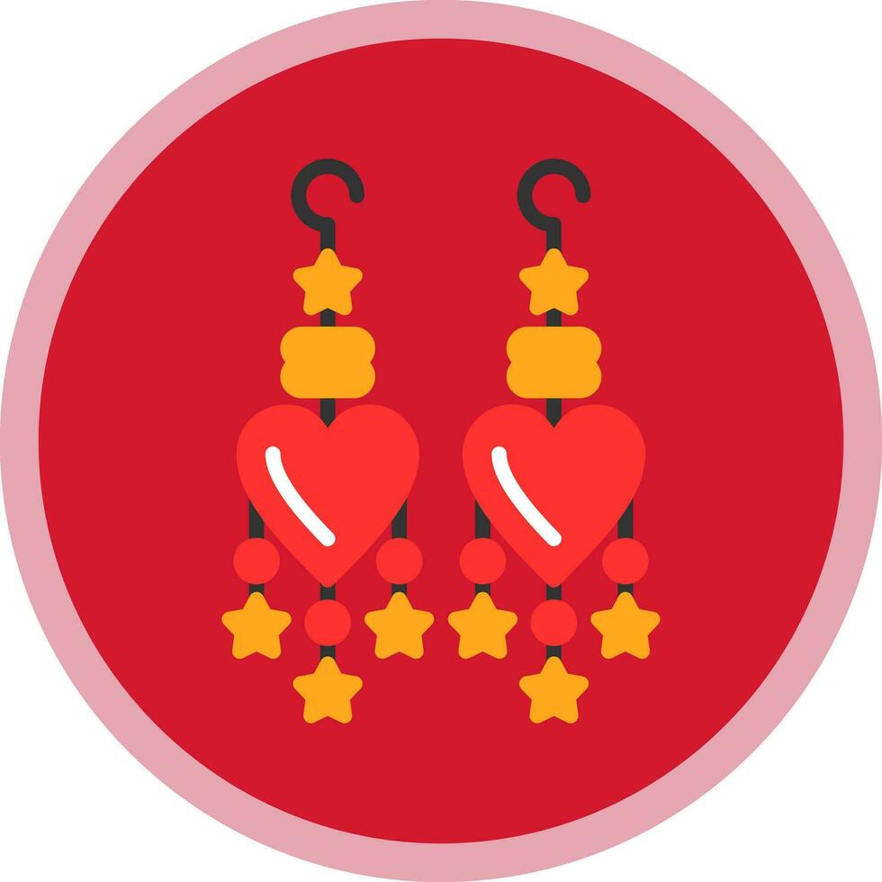 Earrings Vector Icon Design