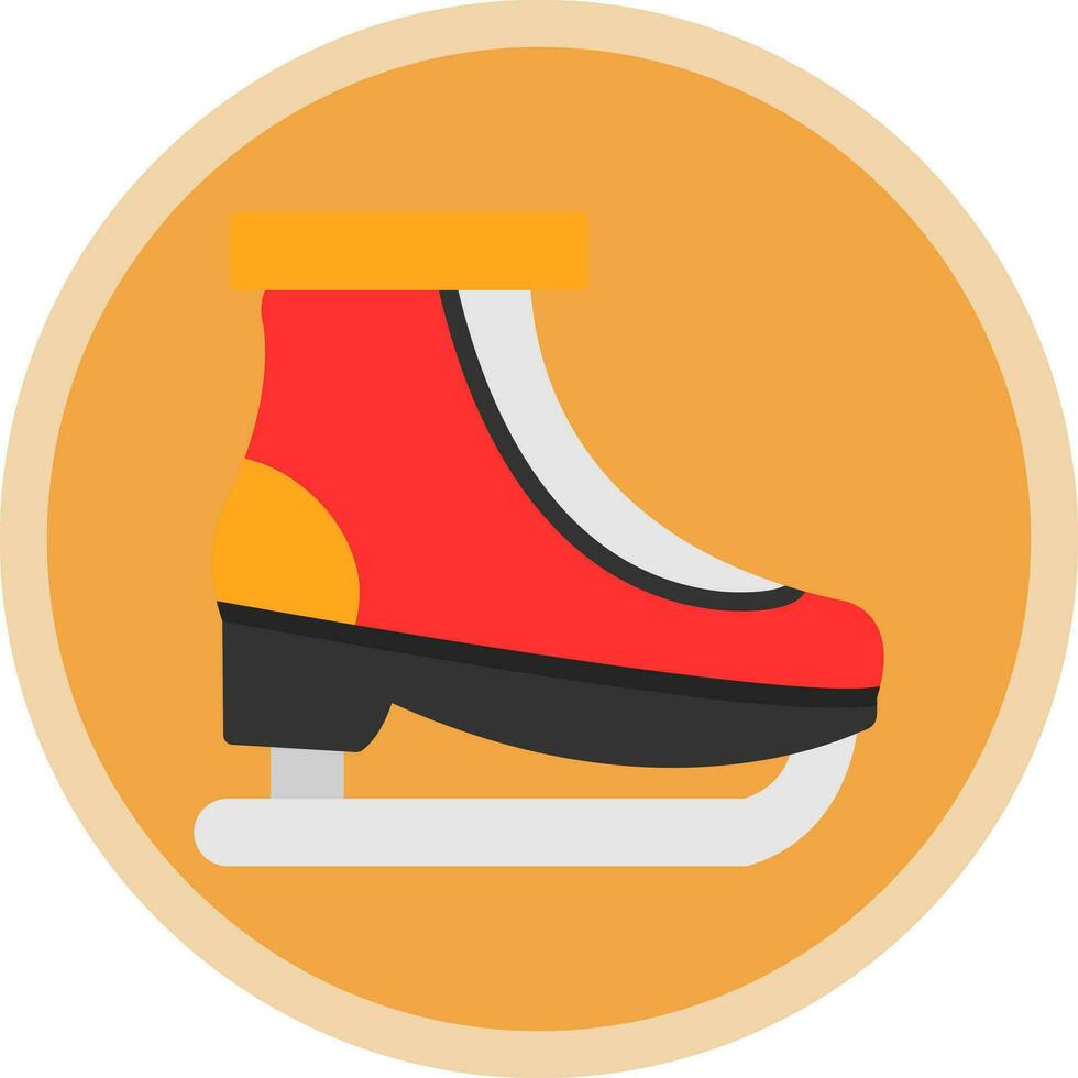 diseño de icono de vector de patinaje sobre hielo