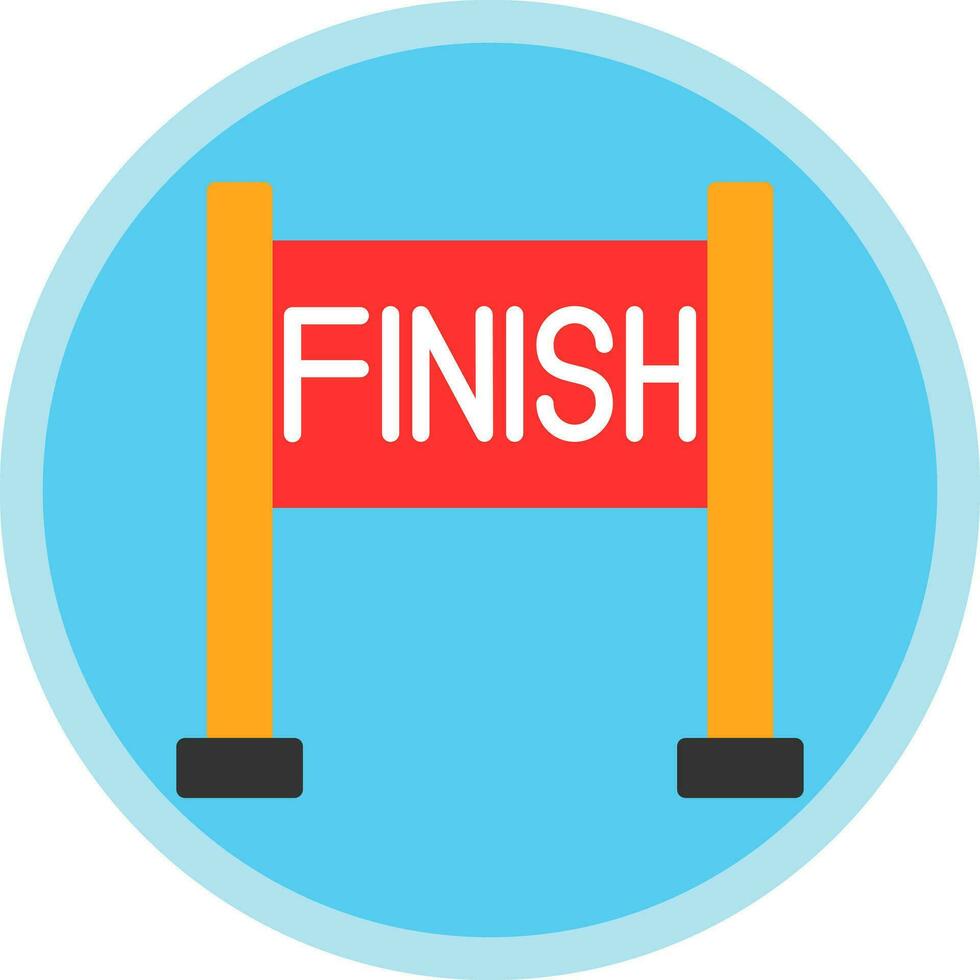 Finish line Vector Icon Design