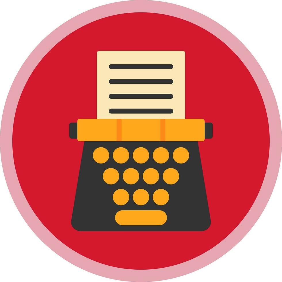 Typewriter Vector Icon Design