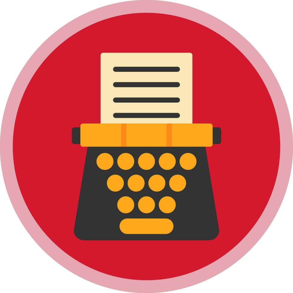 Typewriter Vector Icon Design