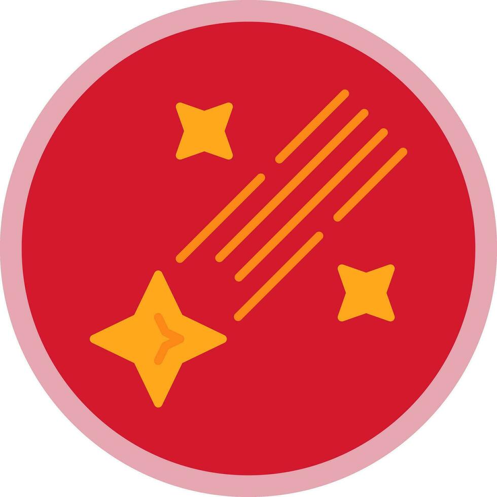 Shooting star Vector Icon Design