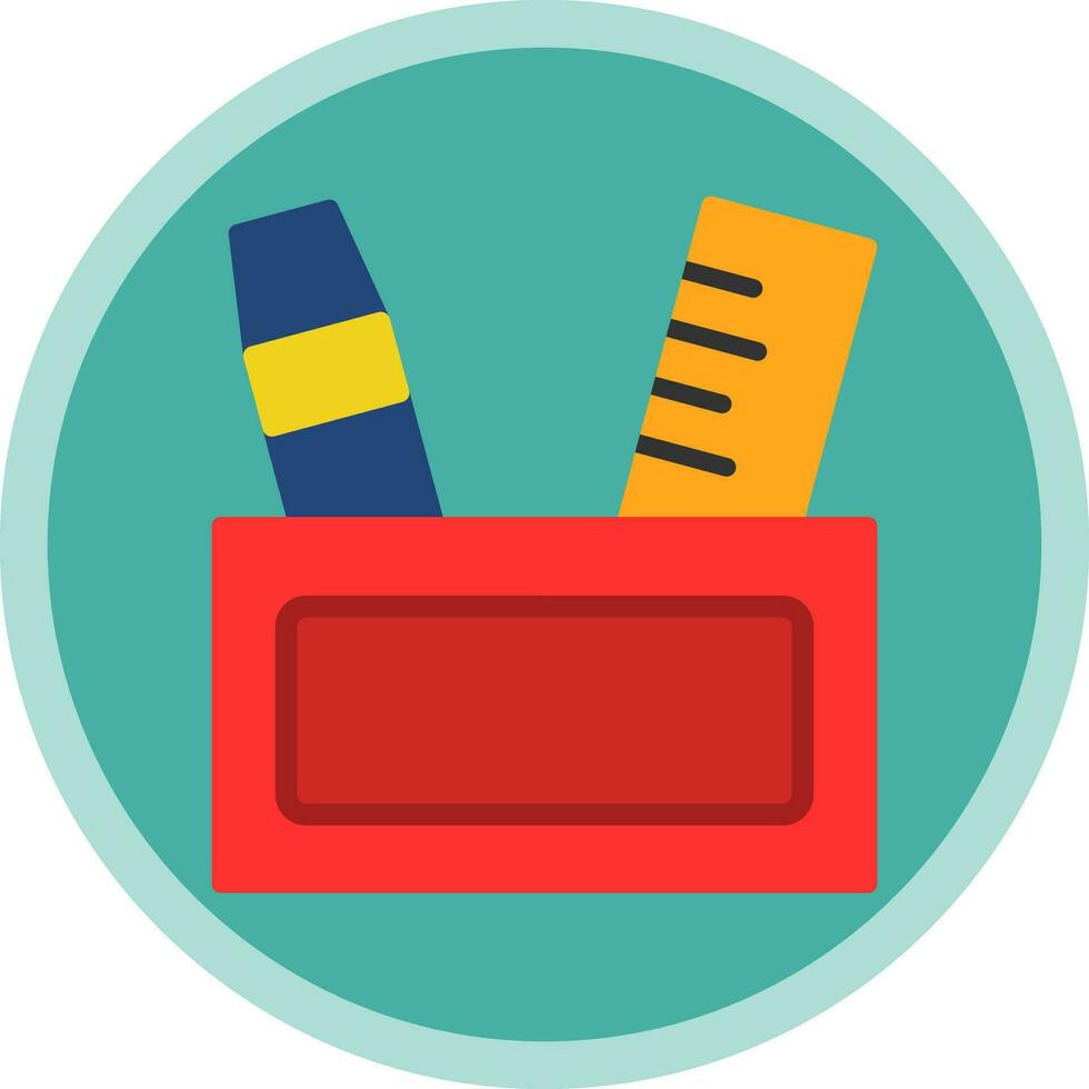 Pencil case Vector Icon Design