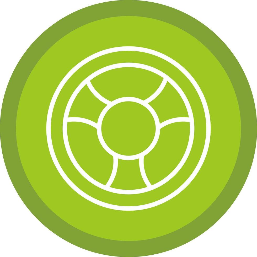 Steering wheel Vector Icon Design