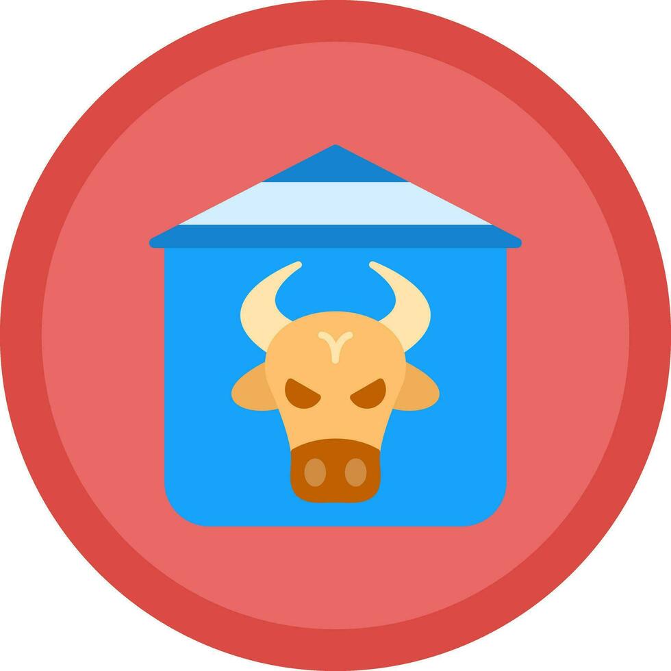 Cowshed Vector Icon Design