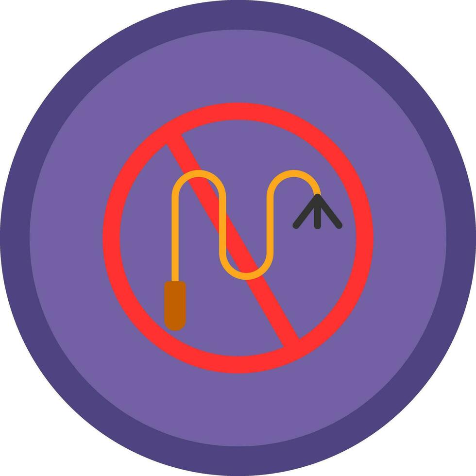 No whip Vector Icon Design