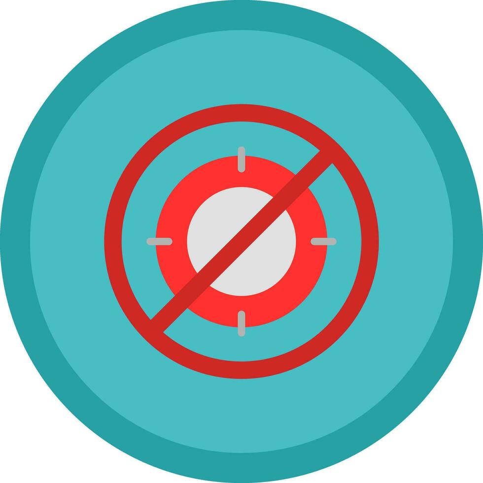 No hunt Vector Icon Design