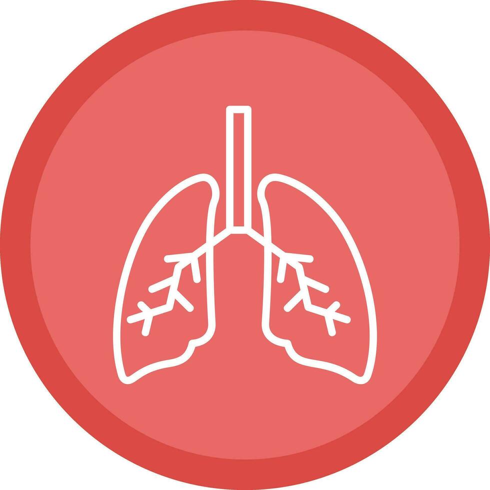 diseño de icono de vector de pulmones