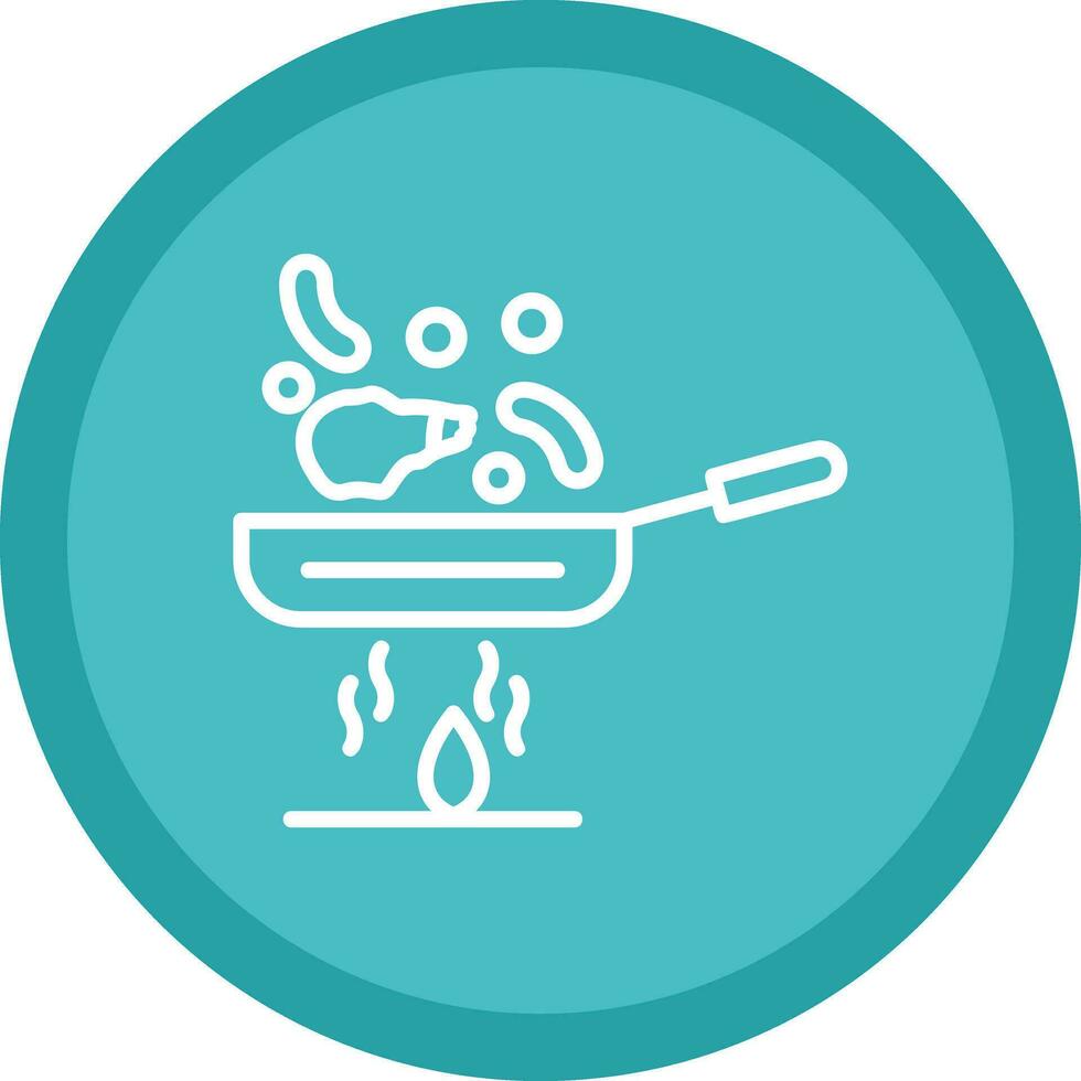 Stir fry Vector Icon Design