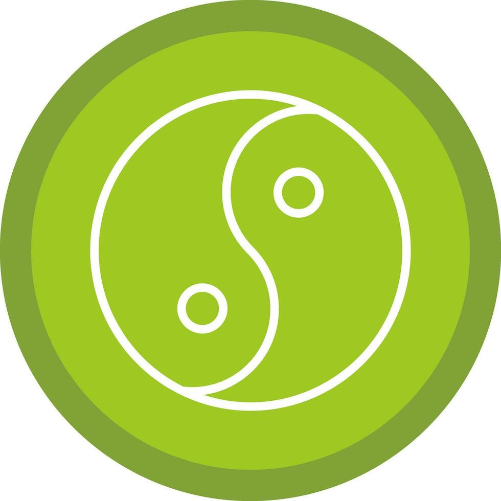 Yin yang Vector Icon Design