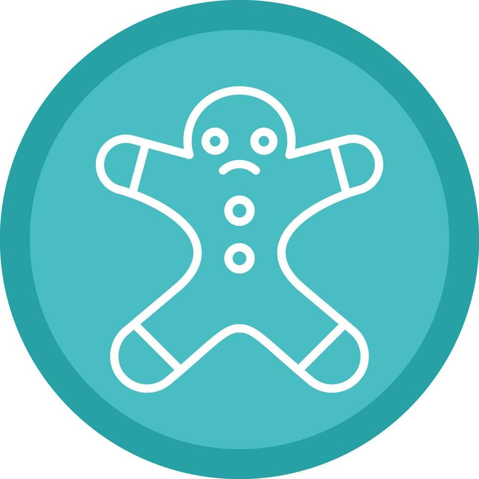 Gingerbread man Vector Icon Design