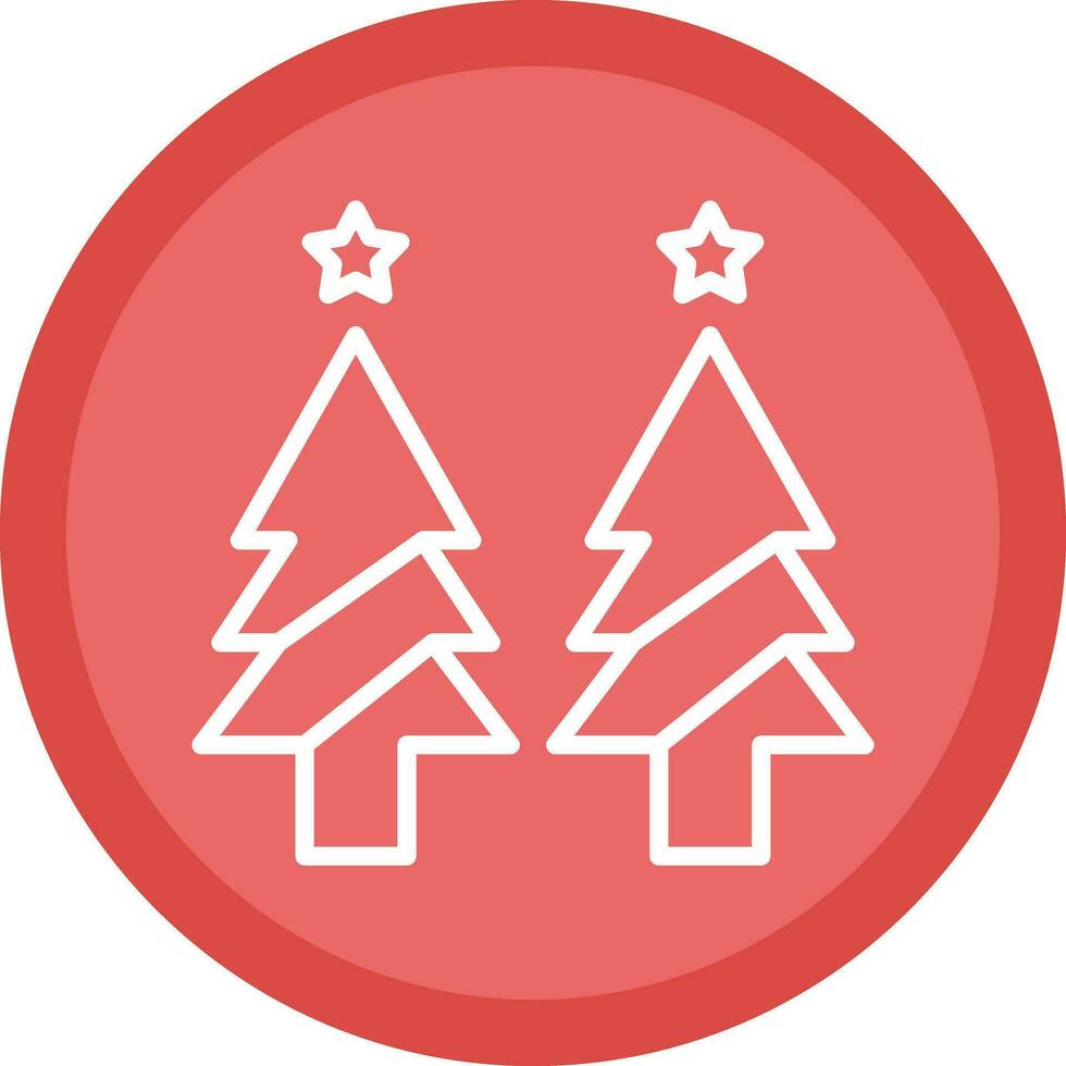 Christmas tree Vector Icon Design