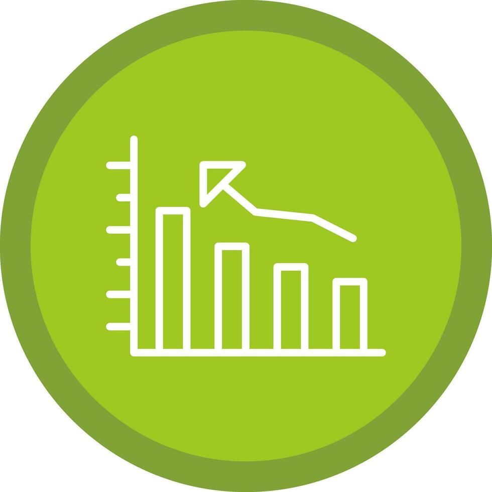 Bar graph Vector Icon Design