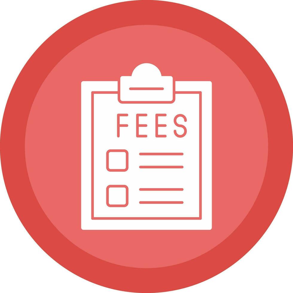 Fees Vector Icon Design