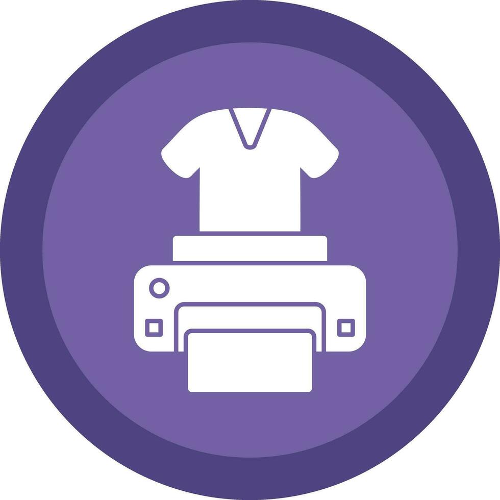 Dtg printer Vector Icon Design