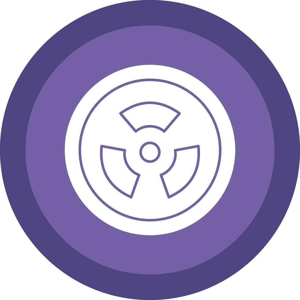 Radiation sign Vector Icon Design