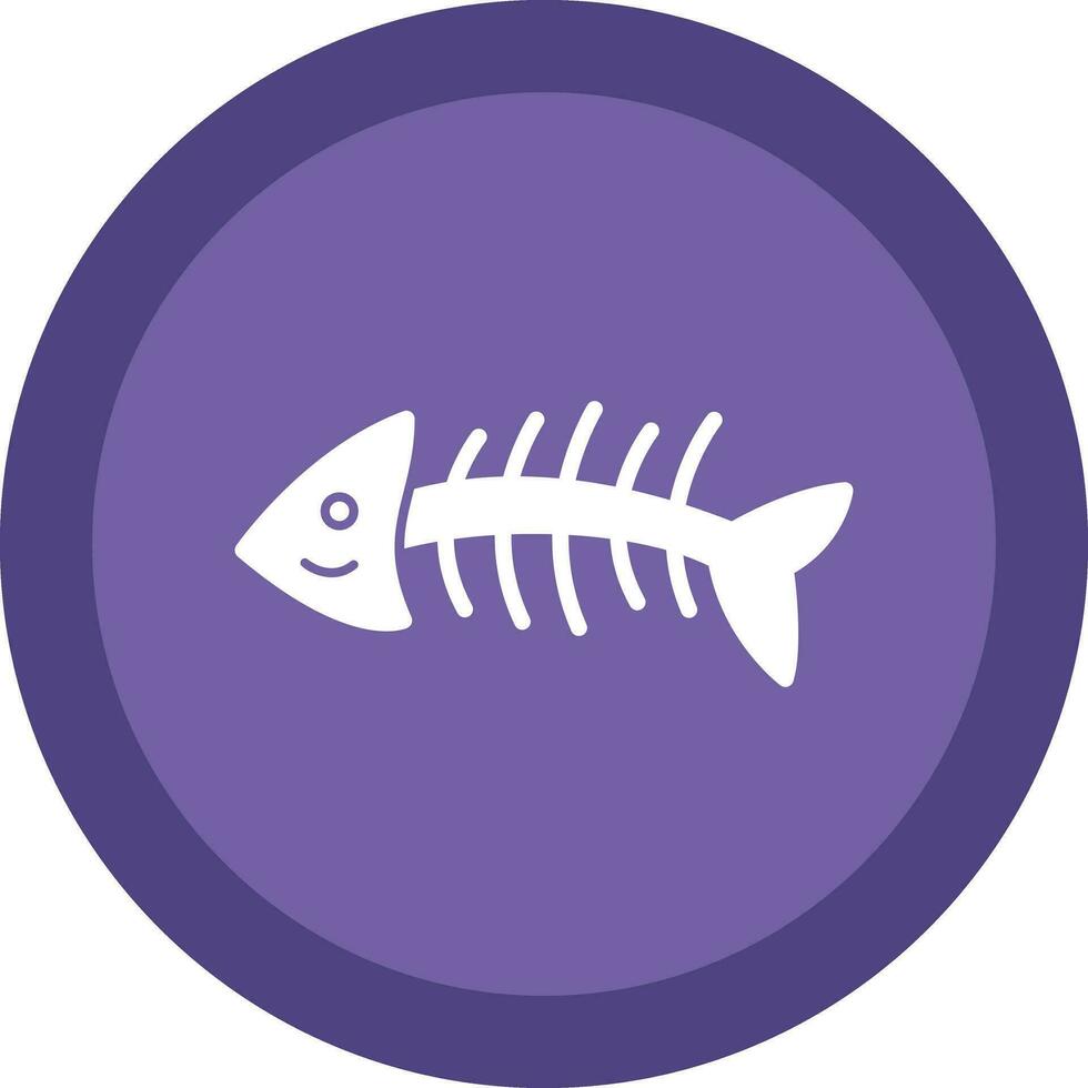 Fishbone Vector Icon Design