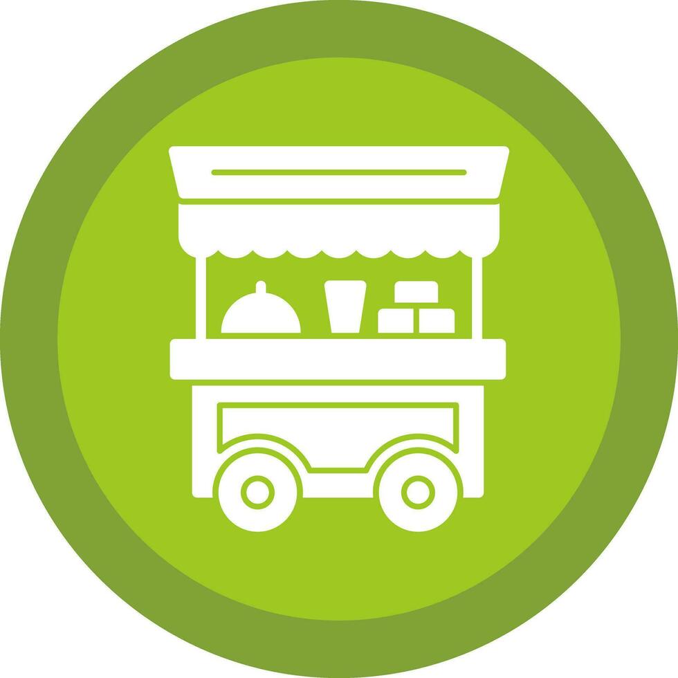 Food cart Vector Icon Design