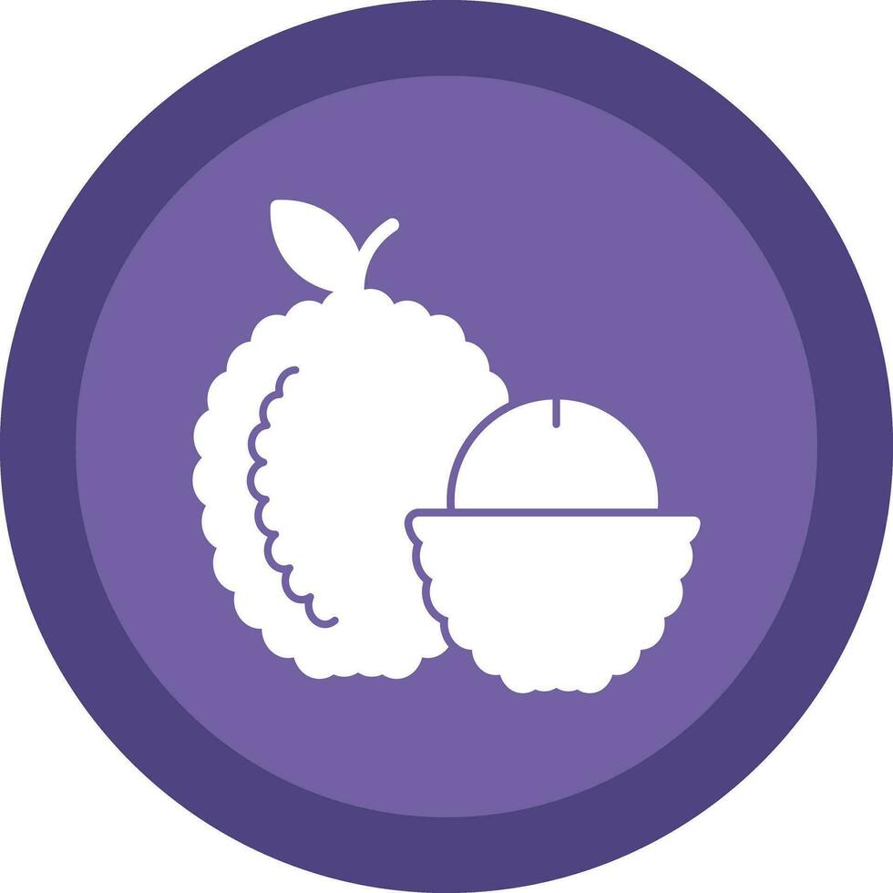 lychee vector icono diseño