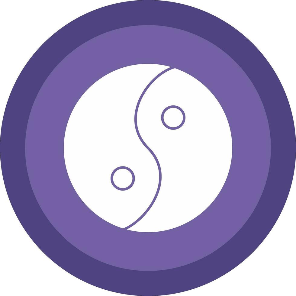 Yin yang Vector Icon Design