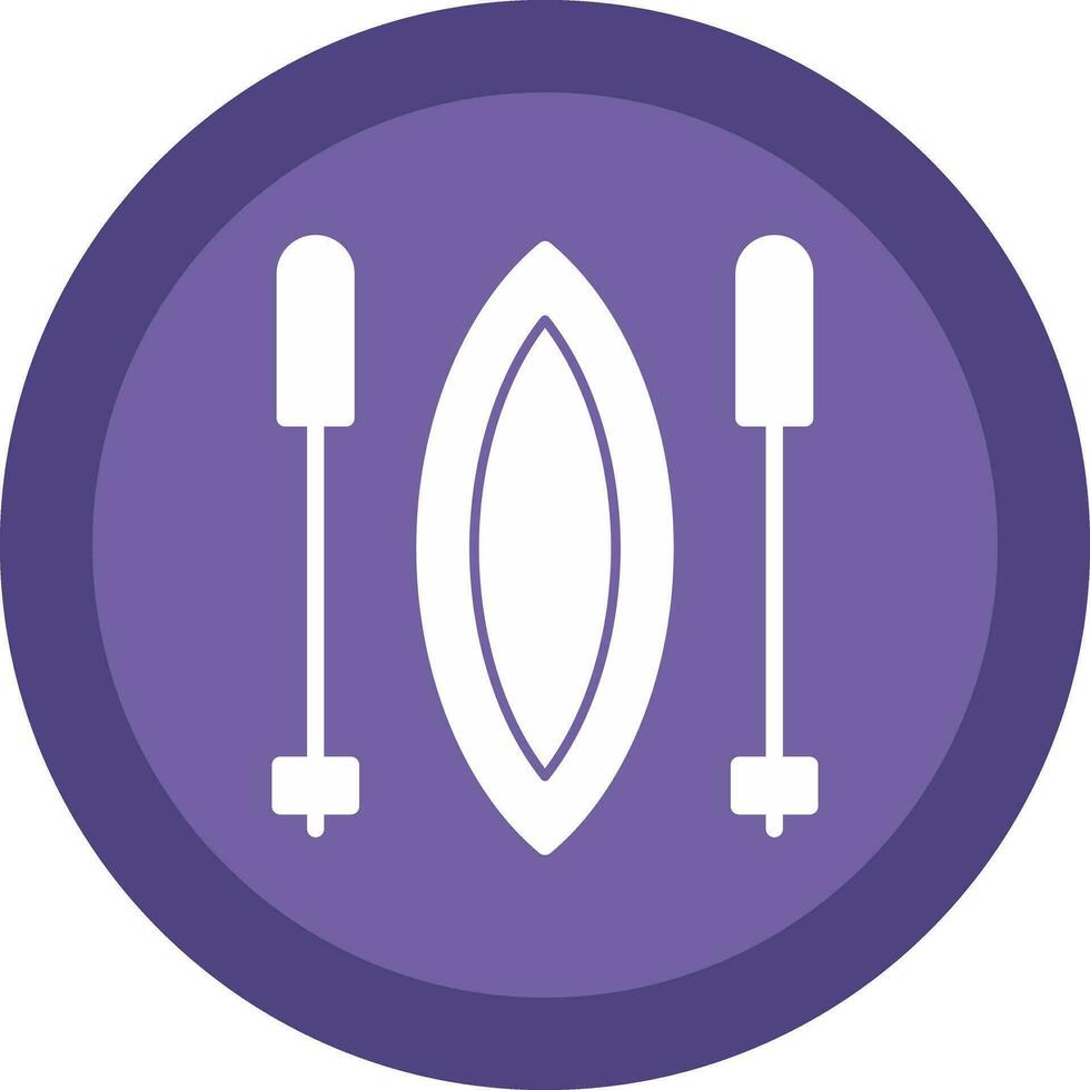Slalom Vector Icon Design