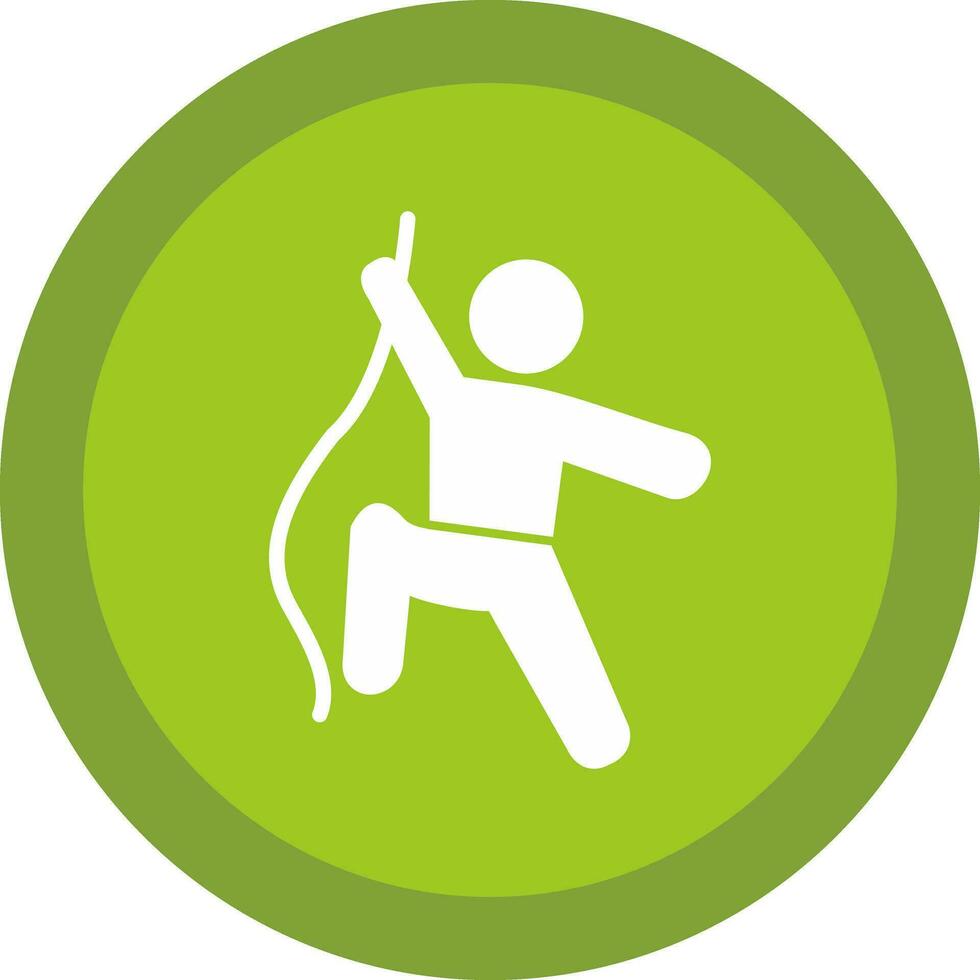 Climbing Vector Icon Design