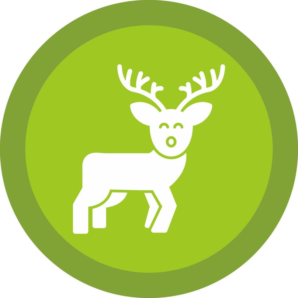 Reindeer Vector Icon Design