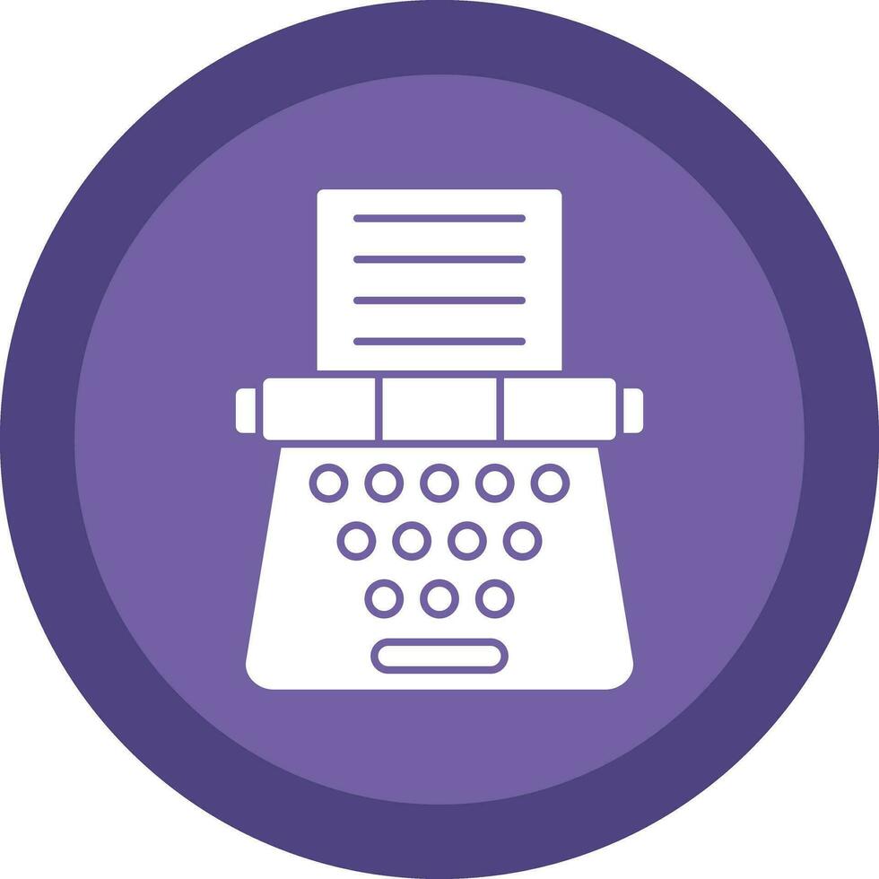 Typewriter Vector Icon Design