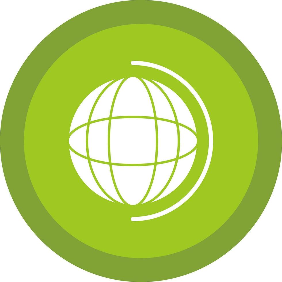 Earth globe Vector Icon Design