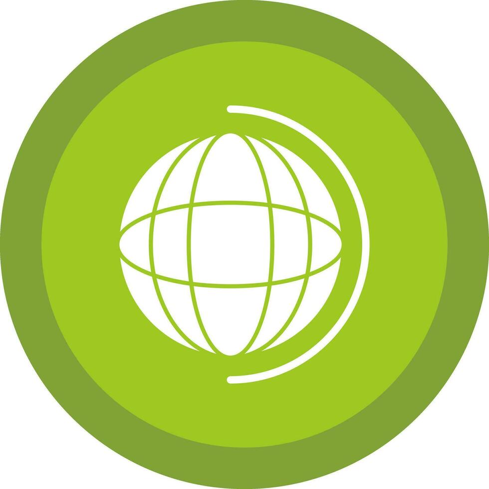 Earth globe Vector Icon Design