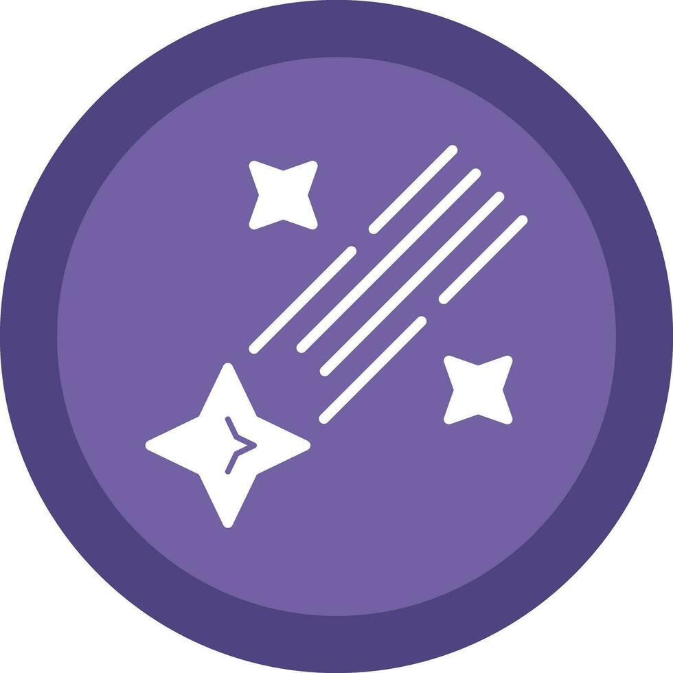 Shooting star Vector Icon Design