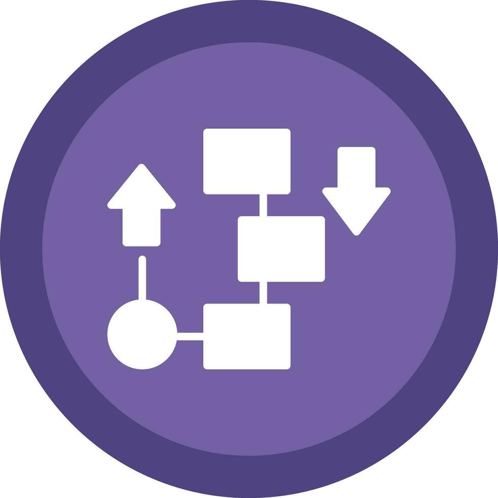 fluir diagrama vector icono diseño