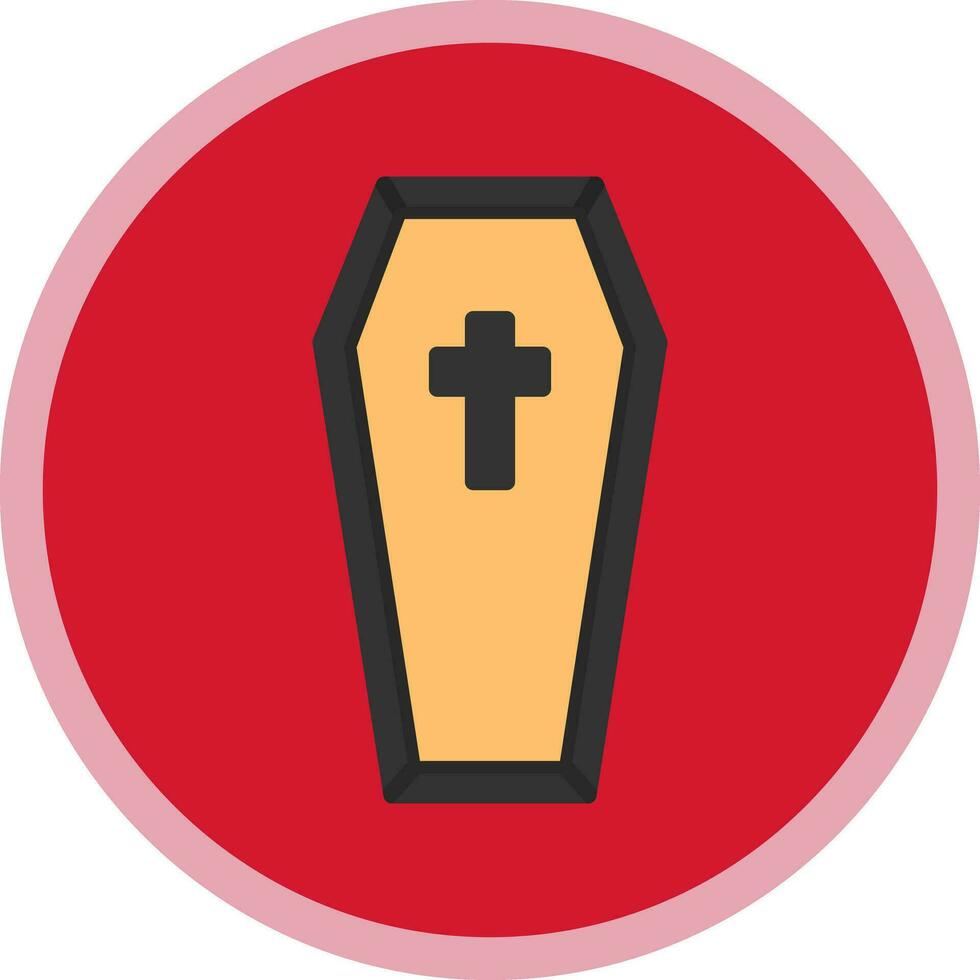 Coffin Vector Icon Design
