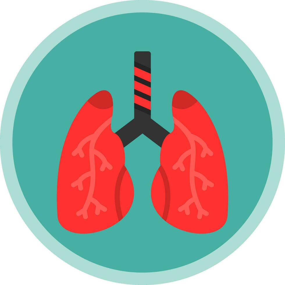 diseño de icono de vector de pulmones