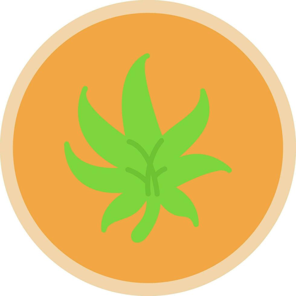 Weed Vector Icon Design