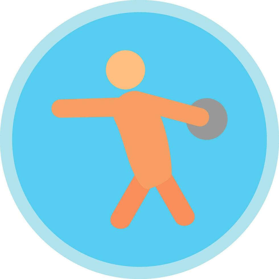 Discus Vector Icon Design