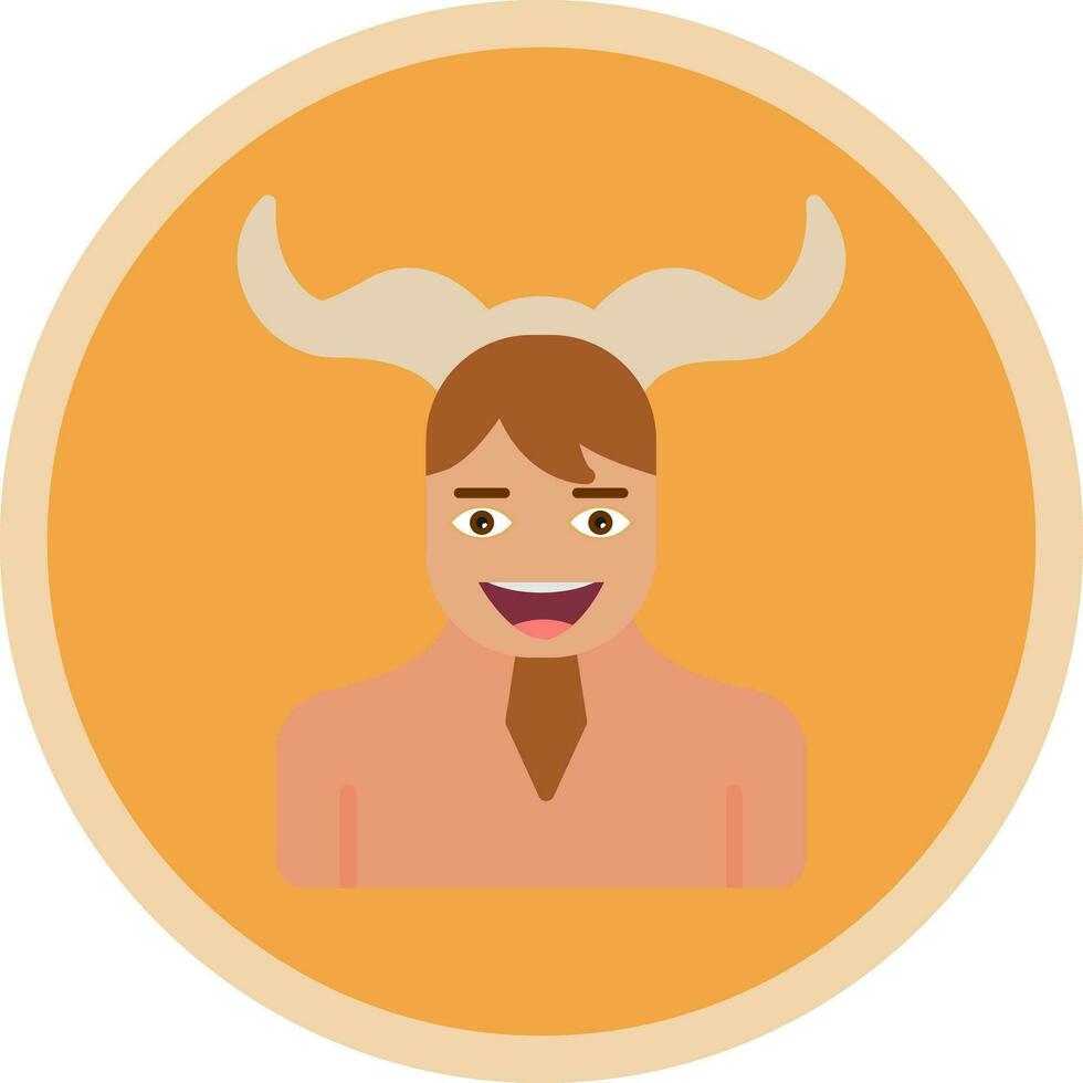Satyr Vector Icon Design