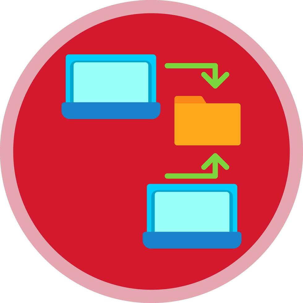 Data sharing Vector Icon Design