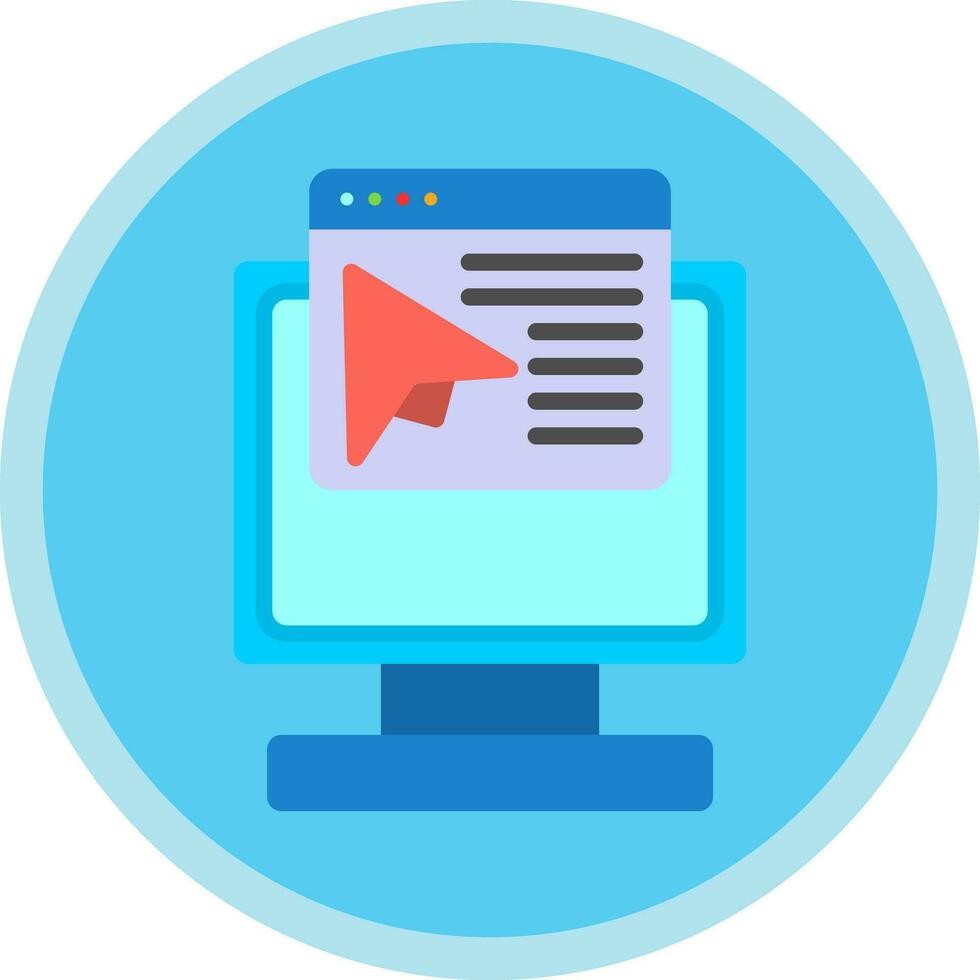 Landing page Vector Icon Design