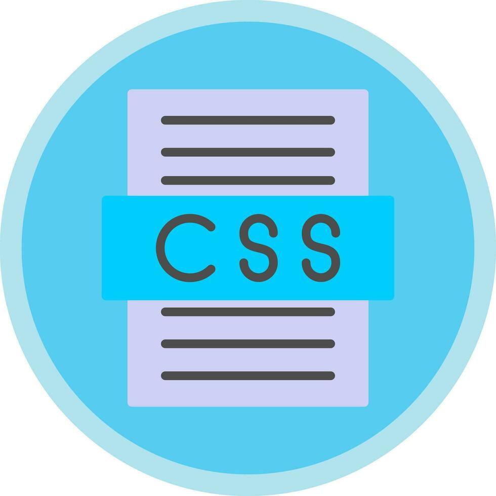 diseño de icono de vector de archivo css