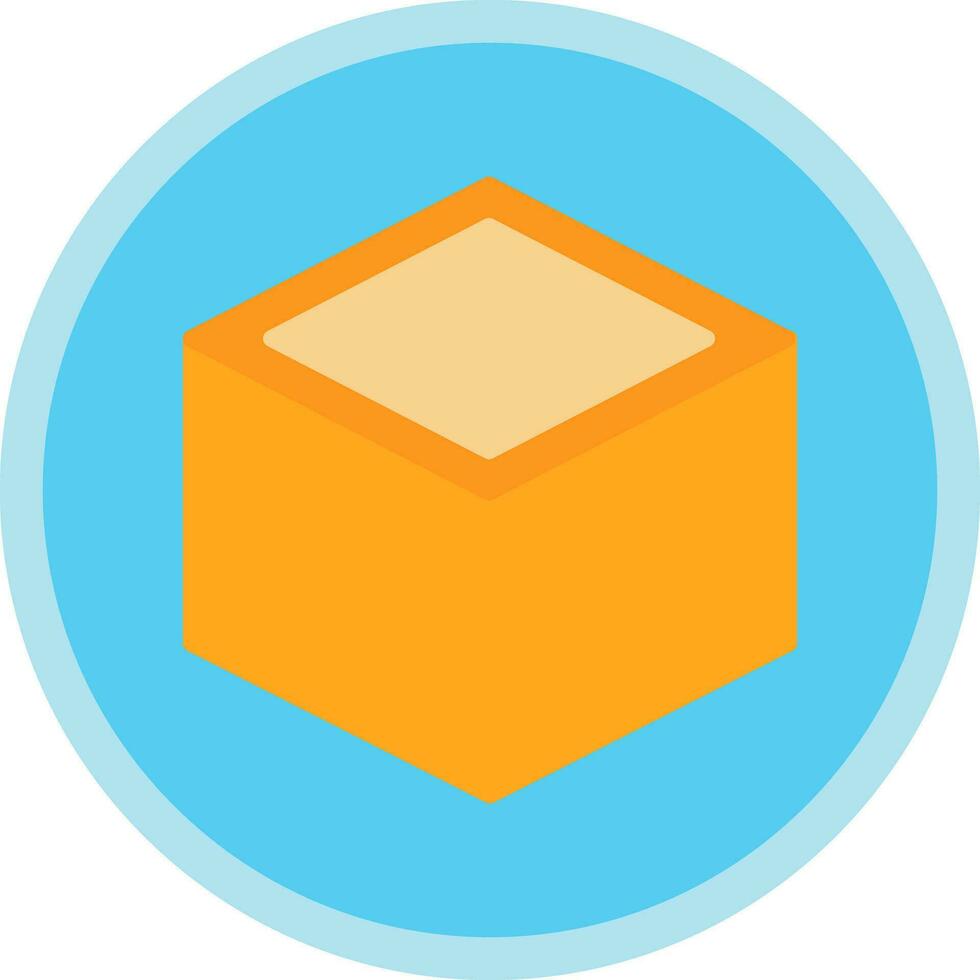 diseño de icono de vector de cubo