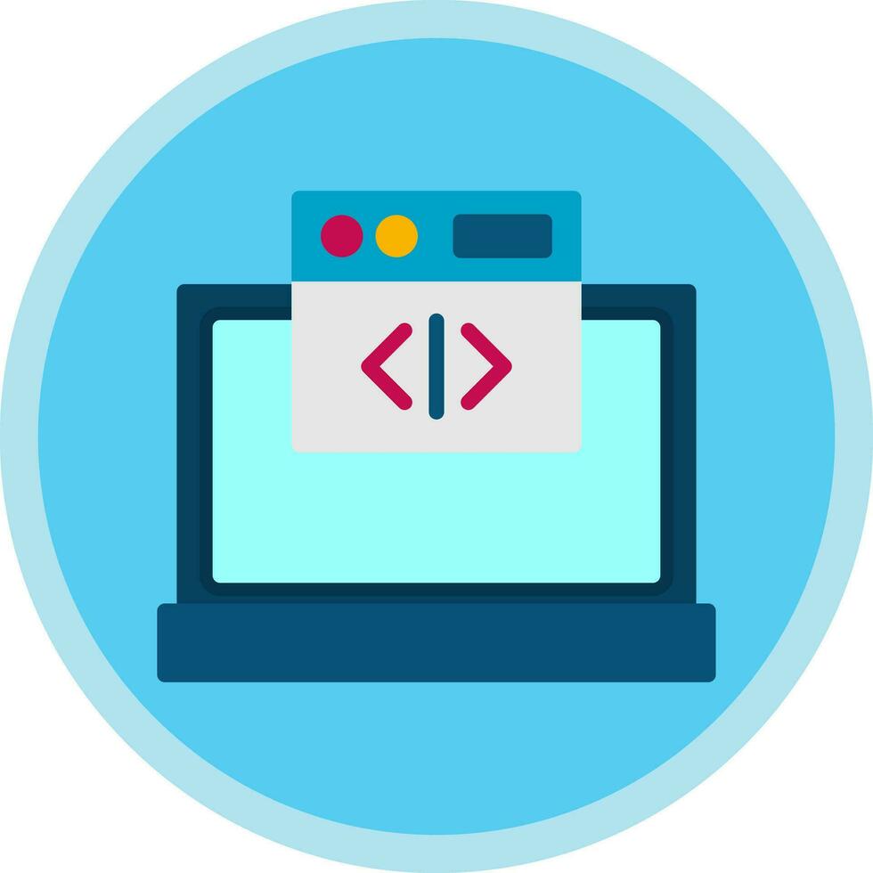 Web coding Vector Icon Design