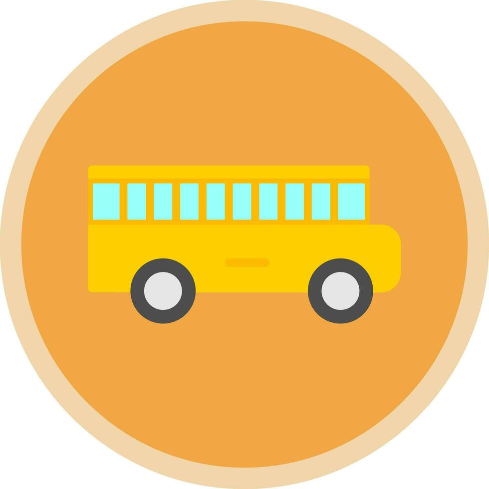 School bus Vector Icon Design