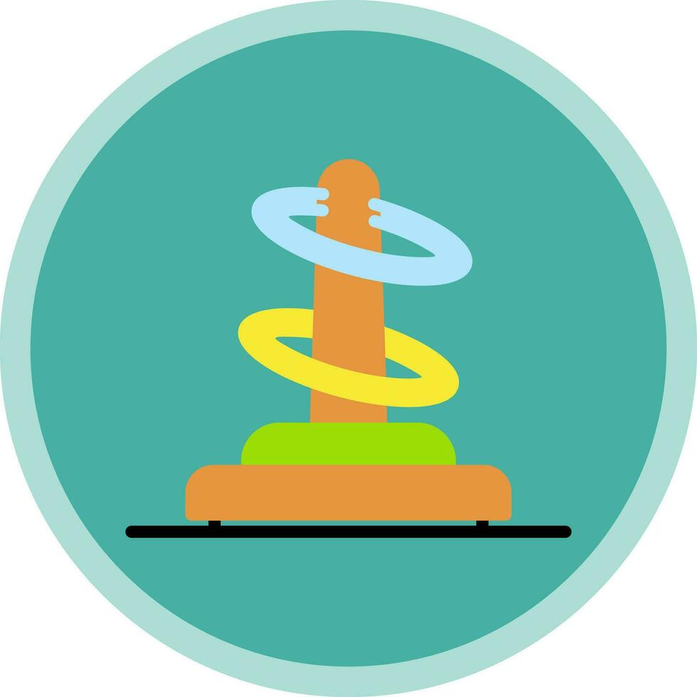 Ring toss Vector Icon Design