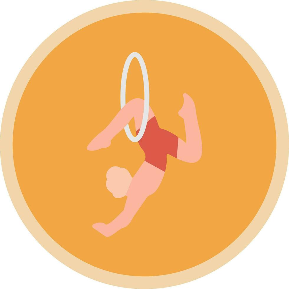 Trapeze artist Vector Icon Design