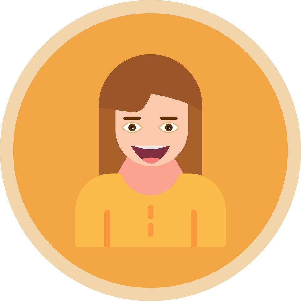 Bearded woman Vector Icon Design