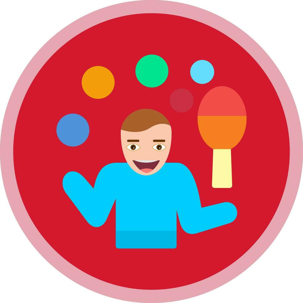 Juggling Vector Icon Design
